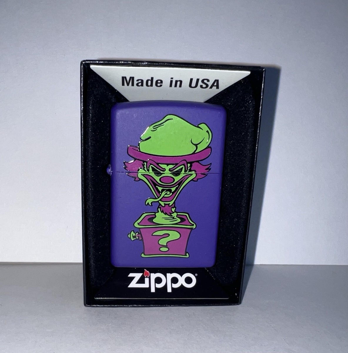 Zippo メジャー ICP Riddle Box Zippo Purple 2002 Insane Clown Posse Twiztid Esham