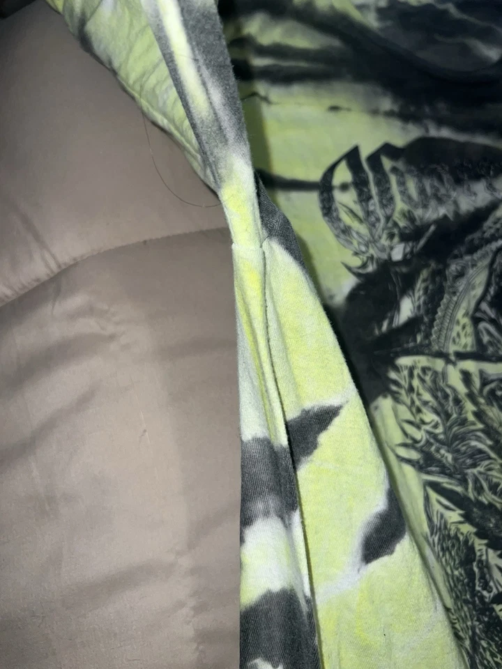 Camiseta Verde Neón Tie Dye Cypress Hill Manga Corta Talla XL Foto 3 de 4