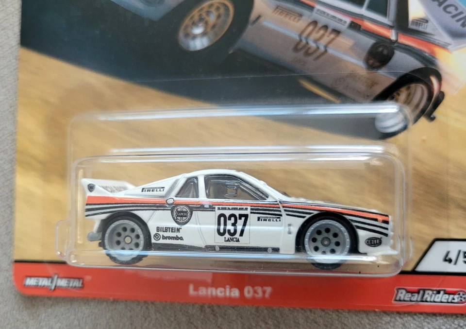 Hot Wheels Premium Car Culture Real Riders Thrill Climbers Lancia 037 4/5 - Image 3 of 4
