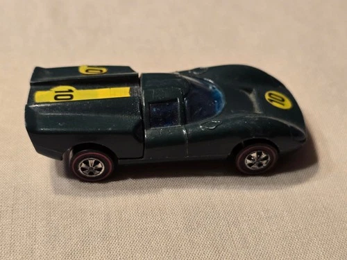 Vintage 1968 Hot Wheels Redline Lola GT70 Green Enamel