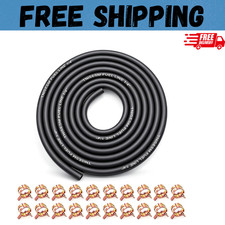 14 Fuel Line 10 Ft With 20 Clamps Rubber Gas Diesel Hose For Lawn....