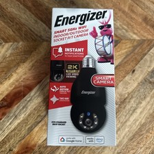 Energizer Smart WiFi Indoor/Outdoor Socket Pan/Tilt Camera 2K Night Vision