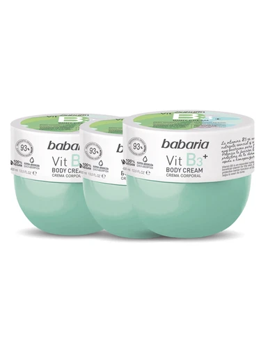 Babaria Vit B3 Body Milk 400 ml (13.5 fl oz) [3 PACK]