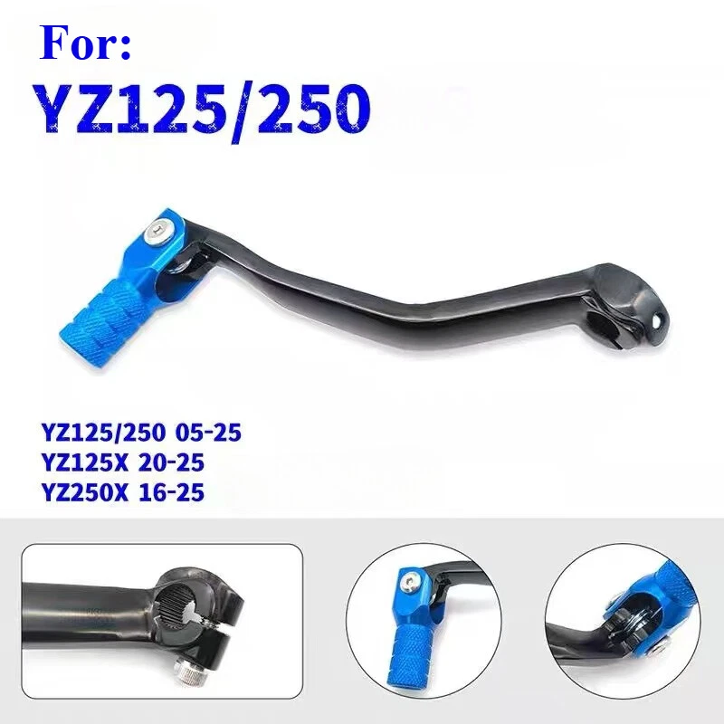 Palanca de cambios forjada azul para Yamaha YZ125 YZ250 WR250+ Foto 2 de 4