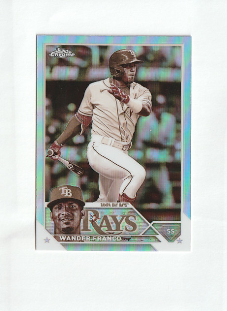 2023 Topps Chrome Sepia Refractor #71 Wander Franco Tampa Bay Rays