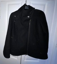 Geox Respira Black Wool Coat