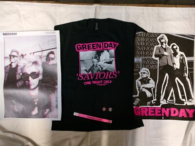 Green Day - Saviors Promo Pack inc. T-Shirt, Wristband, 2 Buttons and 2 Posters