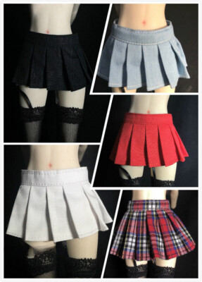 1:6 Scale Pleated Skirt Dress Clothes 12'' Female Action Figure Multiple Colors