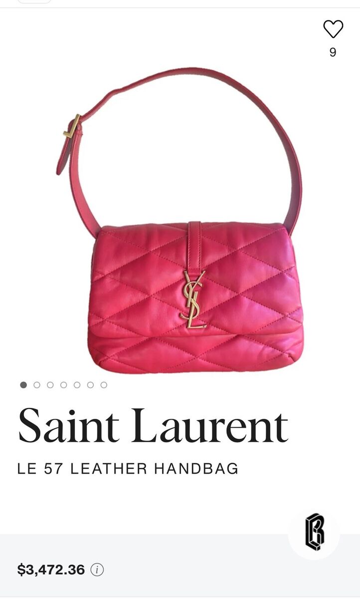 NEW Saint Laurent YSL Le 57 Leather Shoulder Quilted NEW Saint Laurent YSL Le 57 Leather Shoulder Quilted