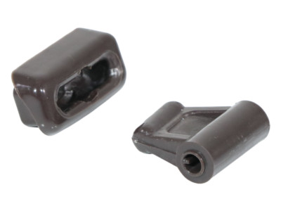 Clips set for Mercedes R107 sun visor - brown