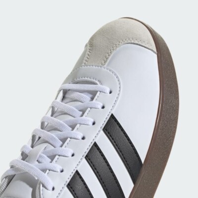 Adidas VL Court Base Cloud White Core Black Grey ID3711 Men\'s Size 9 NWOB Adidas VL Court Base Cloud White Core Black ID3711 [Men SZ  main image 3