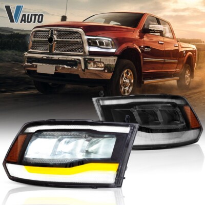 2*VLAND LED Amber Corner Headlights 2009-2018 For Dodge RAM 1500 2500 3500 A Set