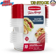 10-Piece Food Storage Containers Set BPA-Free Stackable Meal Prep Microwave Safe