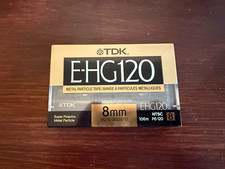 New Old Stock TDK EHG120 E-HG 120 Metal Particle 8MM Camcorder Video Cassette