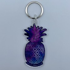 NEW disCO. Disc Golf Galactic &lsquo;Flying Pineapple&rsquo; Keychain