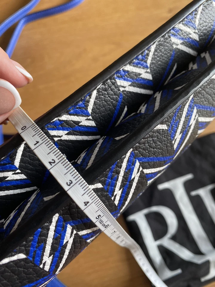 Beautiful Genuine Ralph Lauren Bag Crossbody Bag Bnwt Medium Blue/black/white - Image 4 of 4