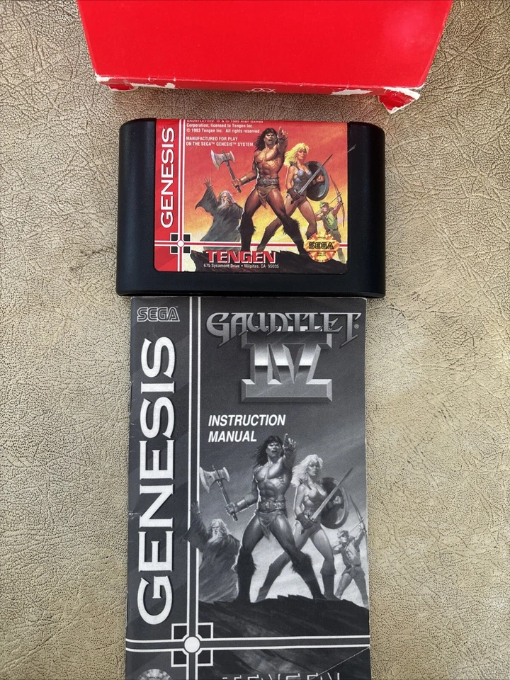 Gauntlet IV (Sega Genesis, 1993) [Cardboard Box] CIB - Image 4 of 4