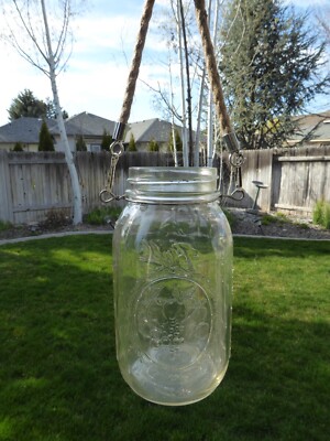 2 Mason Jar Jute and Wire Hangers FOR ROPE HANDLE/HANGER ONLY | eBay