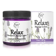 Relax Massage Lotion – Massage Cream with Lavender & Peppermint Essential Oils