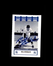 Bill Burbach Signed 1992 Wiz Yankees of The 60's New York Yankees Autograph