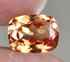 FLAWLESS Natural Padparadscha Sapphire 5.60 Ct Cushion Certified Loose Gemstone