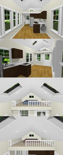 10x28 Tiny House -- 476 sq ft -- PDF Grundriss -- Modell 4F - Bild 3 von 5