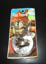 Vintage Hard Soft Boiled Egg Topper Cutter Opener Stainless Hong Kong NOS