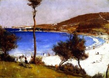 Tom Roberts Holiday Sketch at Coogee 1888 17"x 22" Archival Art Print