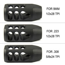 NEW DESIGN Tanker Style Muzzle Brake for 9MM .223 556 22LR .308 300BLK 7.62