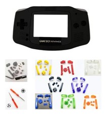 GBA Nintendo Game Boy Advance BLACK Replacement Housing SHELL Screen BUTTONS 