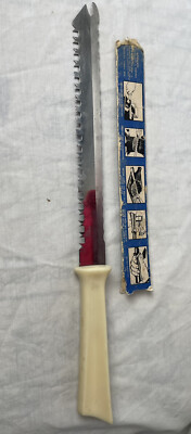 Vintage QUIKUT QUIKKLE KNIFE USA Chefs SLICING Bread Frozen Carving Food Blade