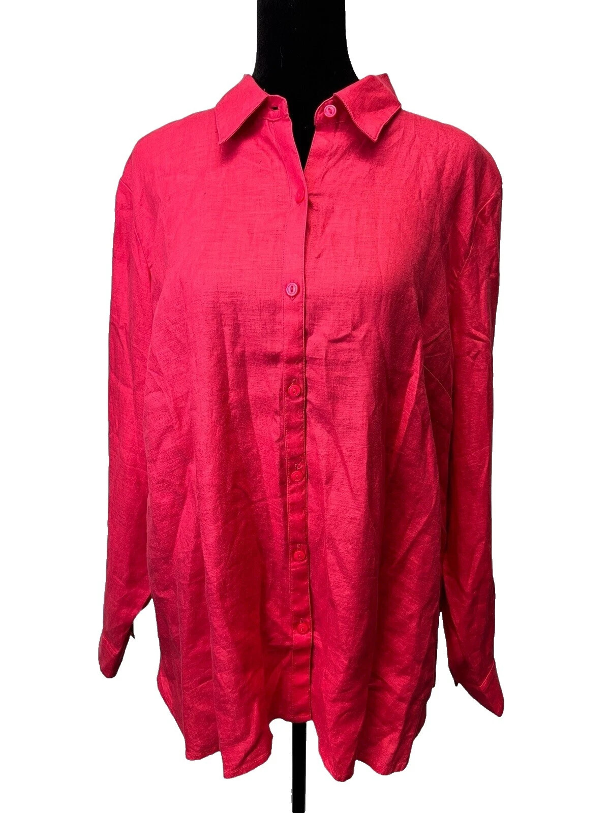 Camisas de negocios de lino Coldwater Creek para Mujeres