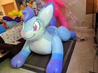 Big inflatable Bunny *Blue* 7feet + long 5 feet+ *Matte Version* high Pool Toy