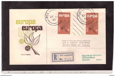 A24 - DUN LAOGHAIRE 27.9.1965 / FDC IRLAND EUROPA CEPT - MICHEL Nr. 176W-177ZW