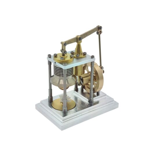 Nuovo Mini Retro Vendita Calda Motore Stirling Verticale Modello Alluminio Insegnamento Fai da Te - Foto 6 di 9