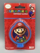 "Super Mario Brothers Cumpleaños Vela Pastel Vela Topper Cupcake Topper 3 1/4"""