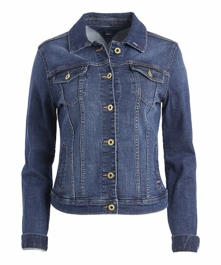 Tommy Hilfiger SAPPHIRE Women s Golden Sequin Star at Back Denim