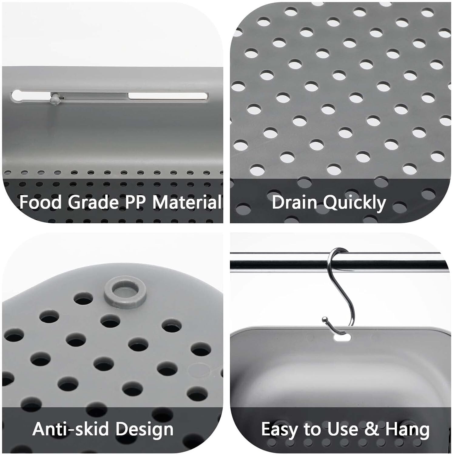 Colino Lavello Colino per Lavello Cucina Estensibile 345 – 475 cm Scolapasta ...