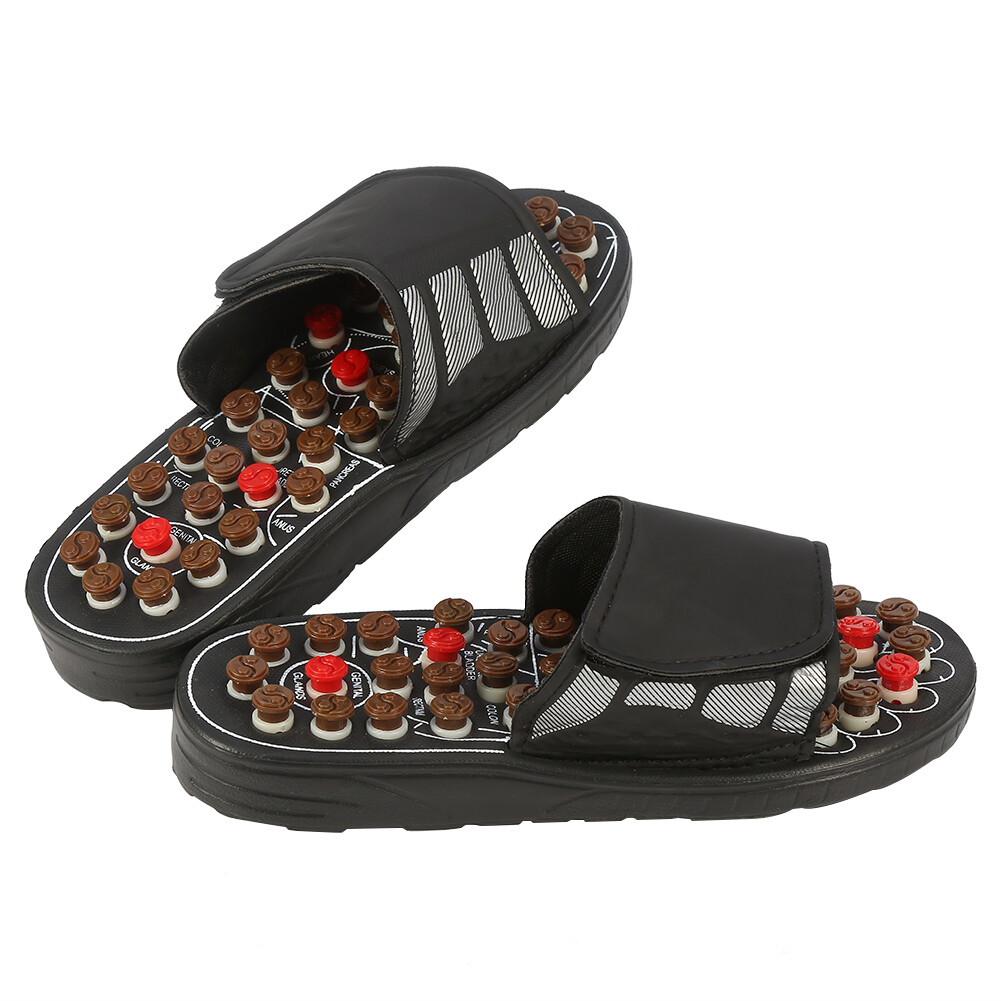 APL (42 43 Rotante Otto Diagrammi Nero)Pantofole Massaggianti Massaggiatore Piedi Portatile