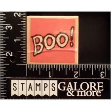 VAP! SCRAP RUBBER STAMPS HALLOWEEN GHOST WORD BOO! #BIN-3
