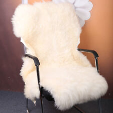 Genuine Sheepskin Fluffy Fur Rug Plush Windward Single 100% Natural Ivory New