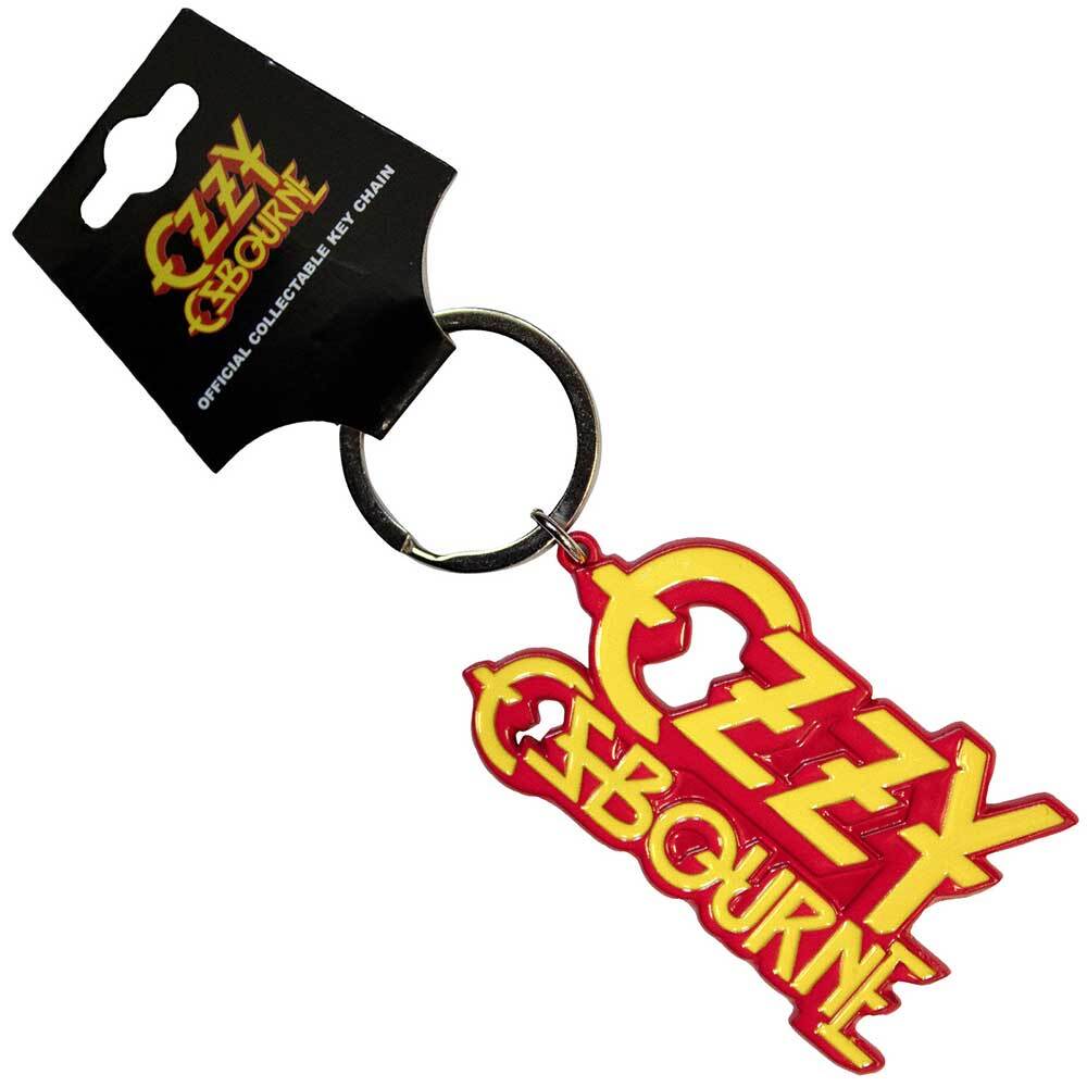OZZY OSBOURNE - OFFICIAL CREST LOGO METAL PIN BADGE / KEYRING