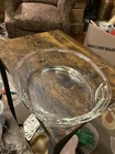 Vintage Pyrex Oval Clear Glass 1.3L 803-B Paneled Sides Baking Dish 9" x 8"