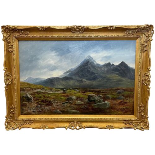 Oil Painting Scottish Highlands Sgùrr nan Gillean Skye By William Beattie Brown - Picture 1 of 24