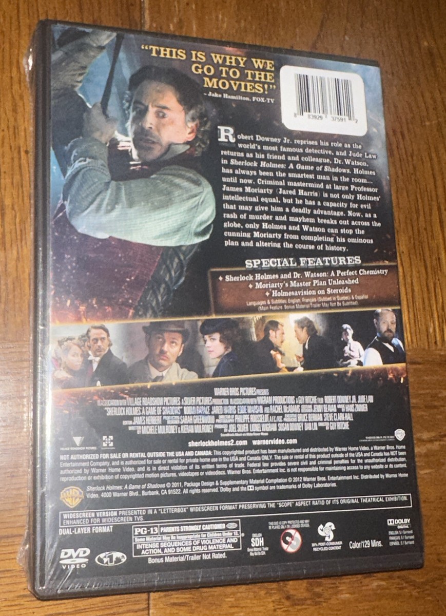 Sherlock Holmes + Game Of Shadows 2 DVD NEW Sealed PROMO