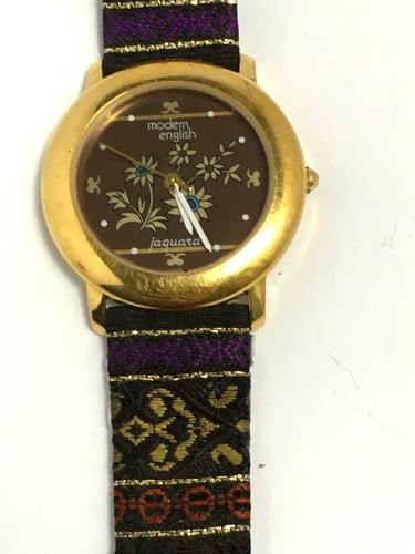 Modern English Jaquara Edition Quartz Watch Woven Band Vintage Wrist Wear Ebay