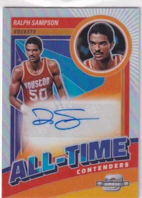 2023-24 Panini Contenders Optic NBA No AT-RSH Ralph Sampson Auto Silver 93/125