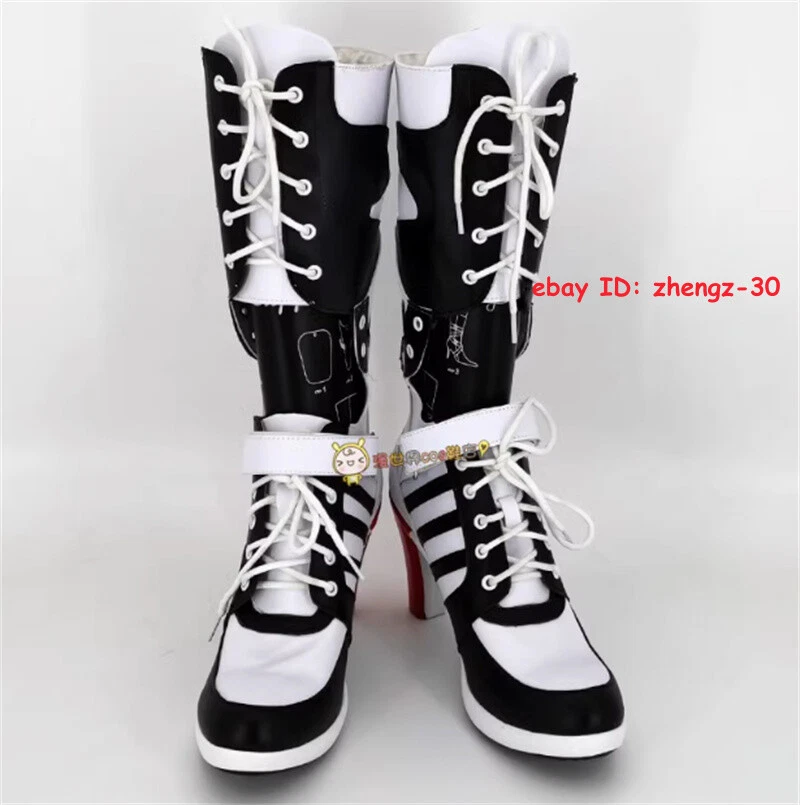DC Comics Escuadrón Suicida Harley Quinn Juegos con disfraces Botas Zapatos COS Disfraz Regalo de Navidad Foto 4 de 4
