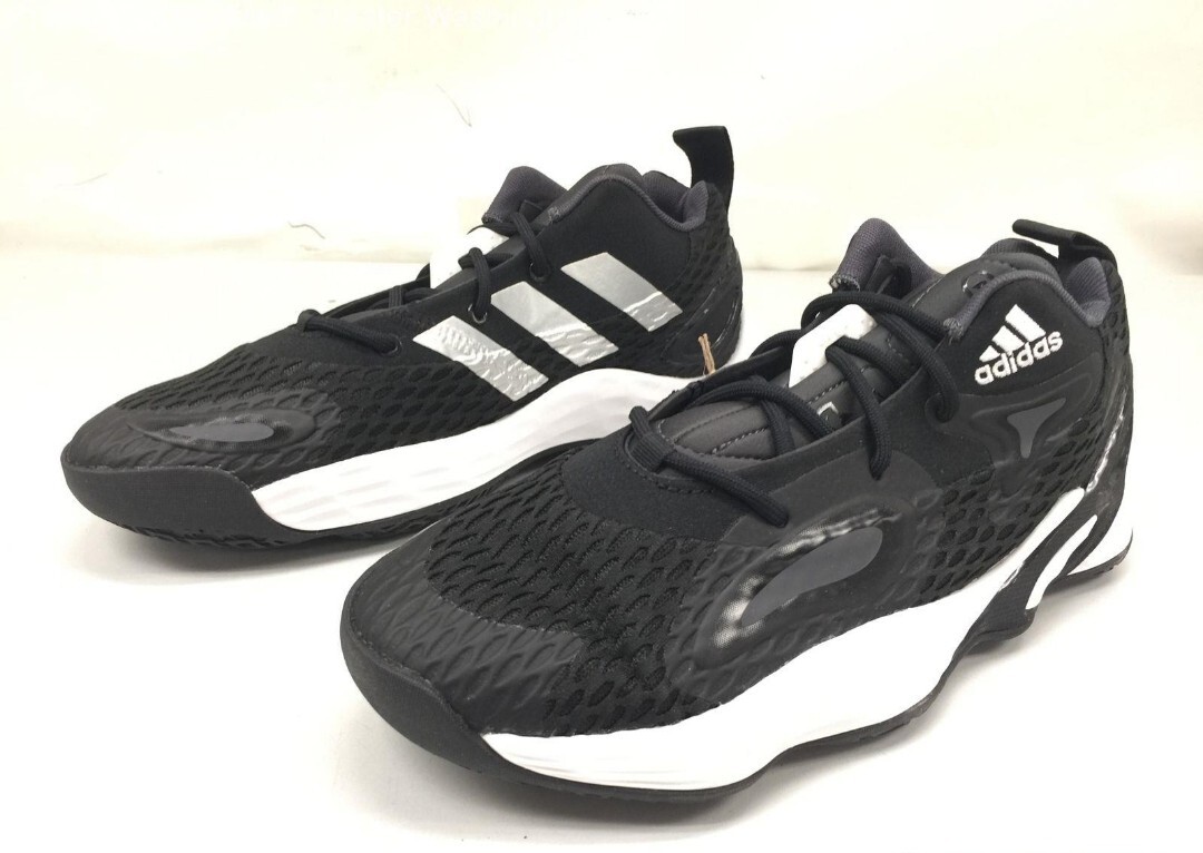 Adidas Exhibit A Basketball Shoes Mens 8 White Black Mid Top Sneakers athletic Adidas Men main image 3