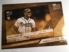 2019 Topps Now Review Set Jumbo 5x7 Ronald Acuna Jr. Braves TN10 /10